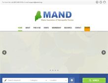 Tablet Screenshot of mand.org